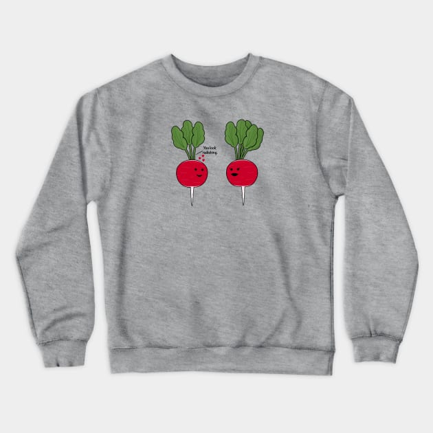 Radish Love Crewneck Sweatshirt by Coconut Moe Illustrations